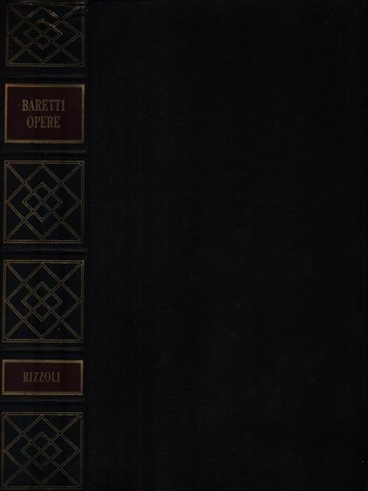 Opere - Giuseooe Baretti - copertina