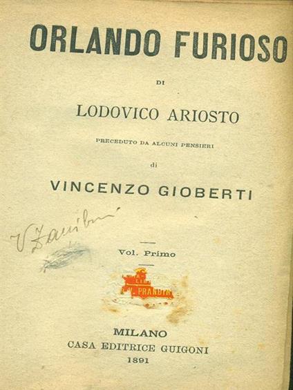 Orlando furioso - 2 volumi in 1 - Ludovico Ariosto - copertina