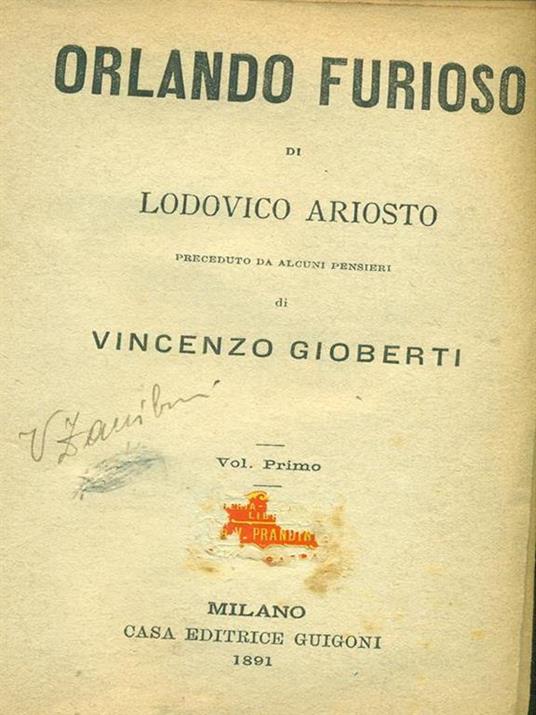 Orlando furioso - 2 volumi in 1 - Ludovico Ariosto - copertina