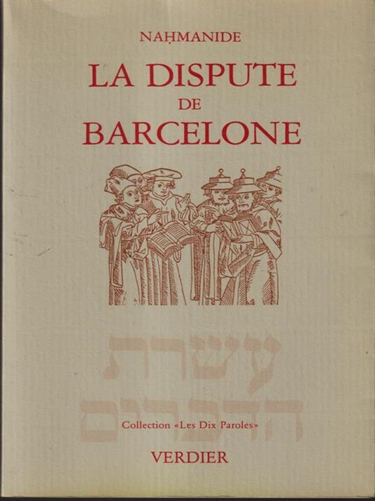 La dispute de Barcelone - Nahmanide - copertina