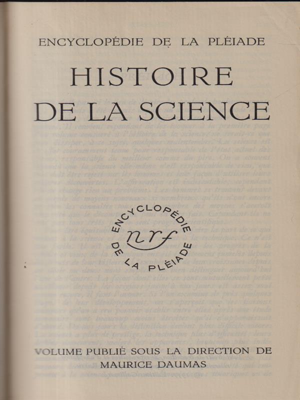 Histoire de la science