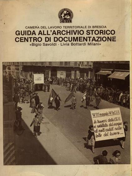 Guida all'Archivio Storico Centro di Documentazione - copertina