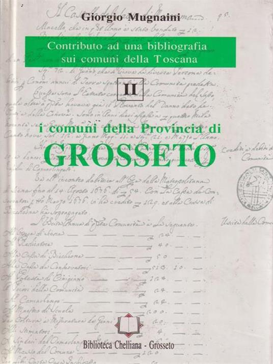 I comuni della Provincia di Grosseto - Giorgio Mugnaini - copertina