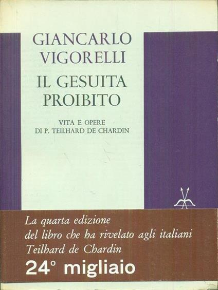 Il  gesuita proibito - Giancarlo Vigorelli - copertina