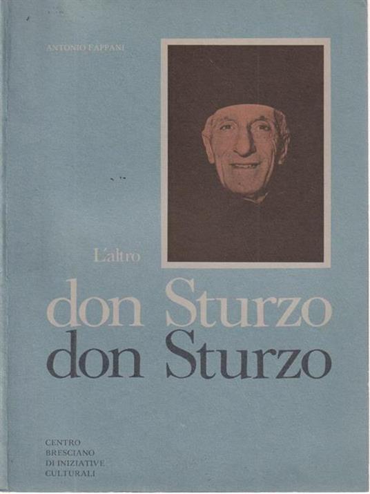 L' altro don Sturzo - Antonio Fappani - copertina