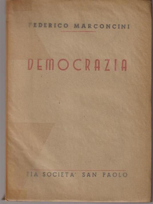 Democrazia - Federico Marconcini - copertina