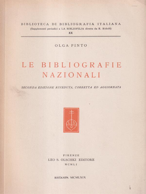 Le bibliografie nazionali