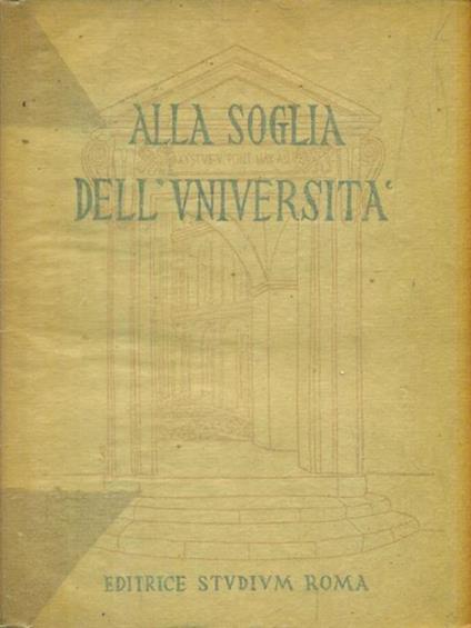 Alla soglia dell'università - copertina