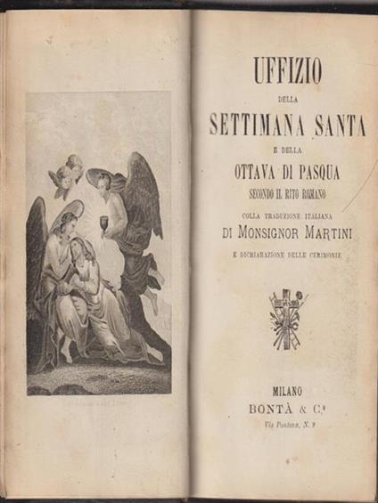Uffizio della settimana santa - copertina