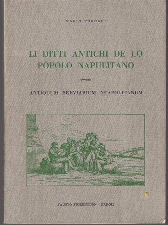 Li ditti antichi de lo popolo napulitano - Mario Furnari - copertina