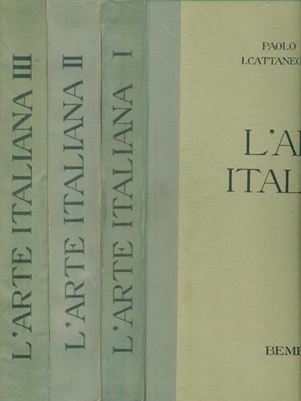 L' arte italiana 3 vv - Paolo D'Ancona - copertina