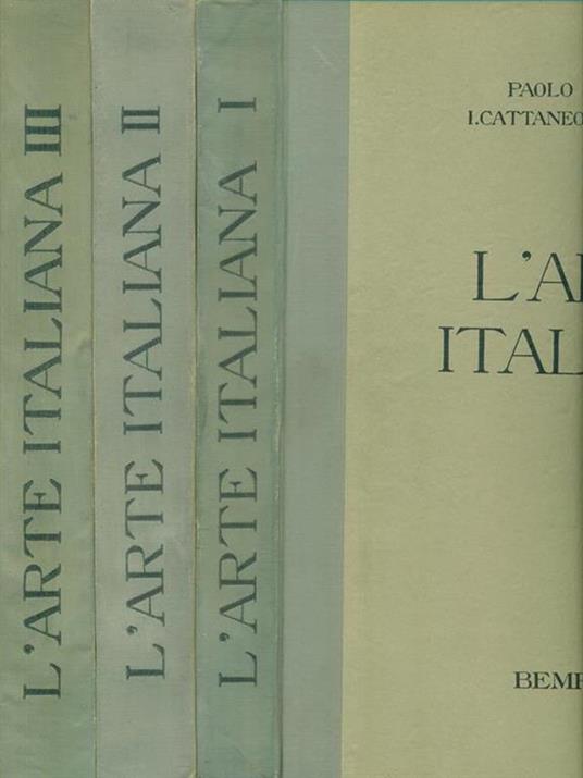 L' arte italiana 3 vv - Paolo D'Ancona - copertina