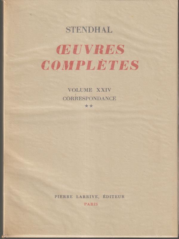 Oeuvres completes (non completa solo n. XVIII-XIX-XXIV-XXV)