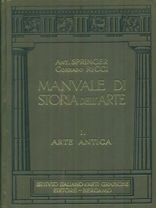 Manuale di storia dell'arte 6 vv - Anton Springer - copertina
