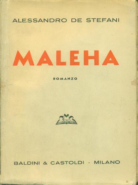 Maleha - Alessandro De Stefani - copertina