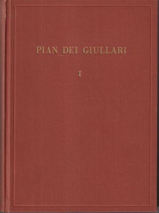 Pian dei giullari 3 vv - Piero Bargellini - copertina