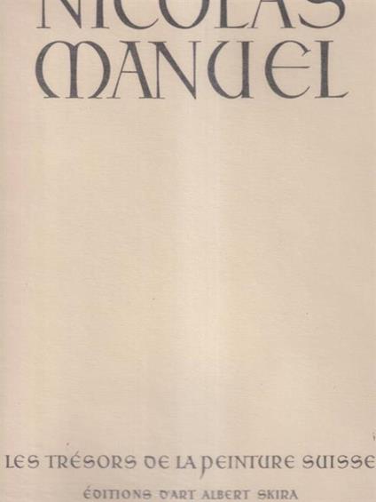 Nicolas Manuel - Daniel Bovy - copertina