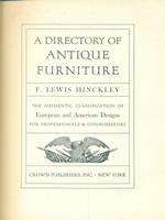A directory of antique furniture