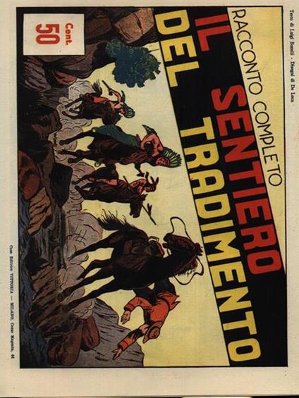 Il sentiero del tradimento - Luigi Bonelli - copertina