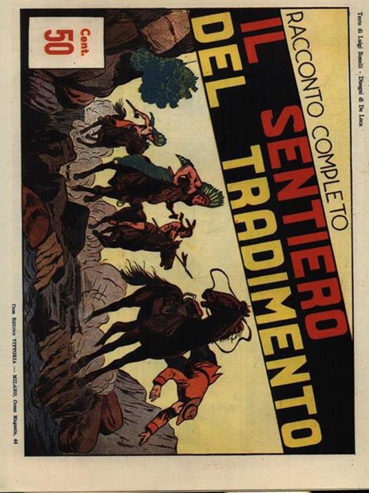 Il sentiero del tradimento - Luigi Bonelli - copertina