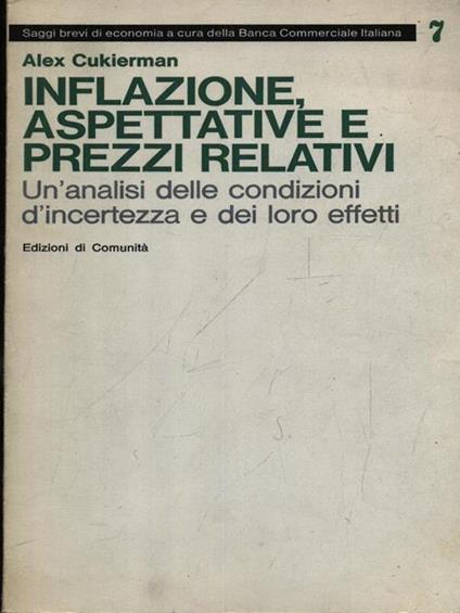 Inflazione, aspettative e prezzi relativi - copertina