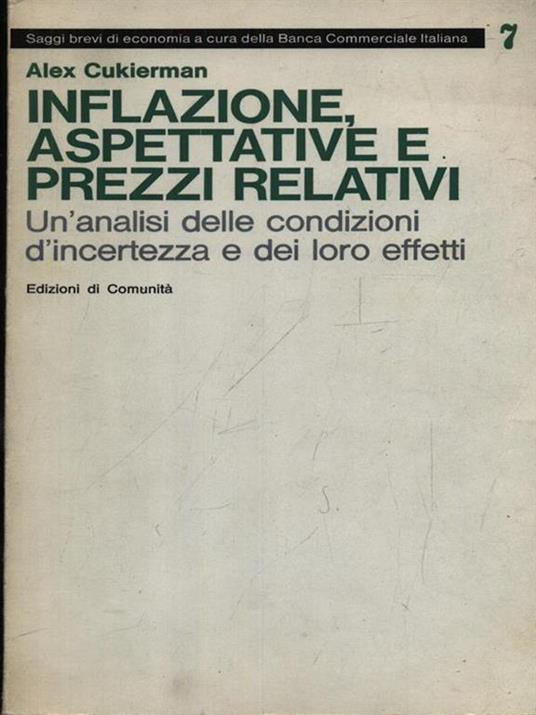 Inflazione, aspettative e prezzi relativi - copertina