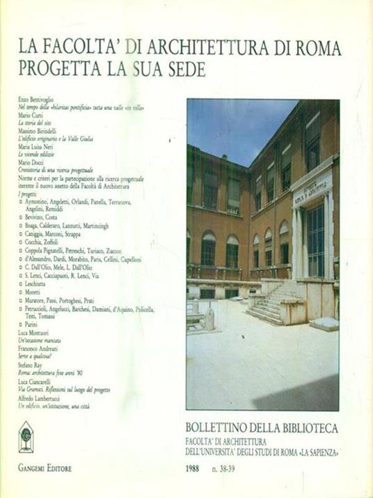 Bollettino della biblioteca 38-39/1988 - copertina