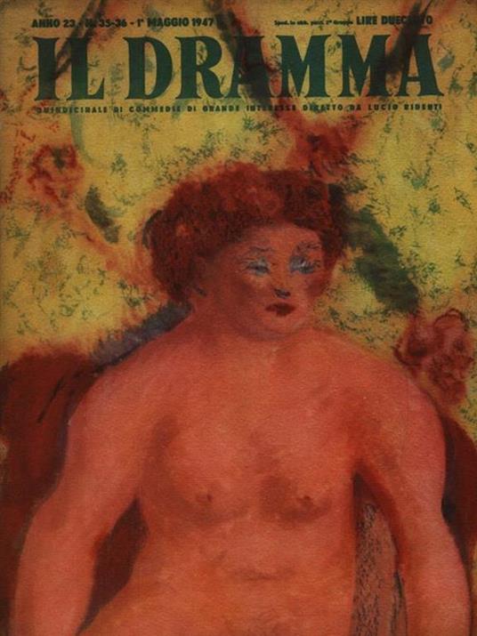 Il Dramma n. 35-36/1 maggio 1947 - copertina