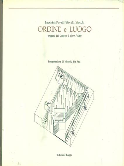   Ordine e luogo - copertina