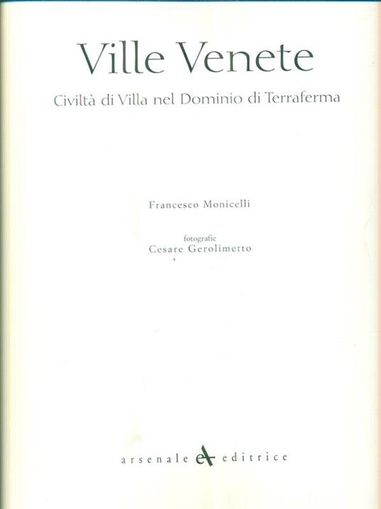 Ville venete - Francesco Monicelli - copertina