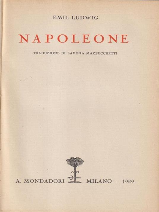   Napoleone - Emil Ludwig - copertina