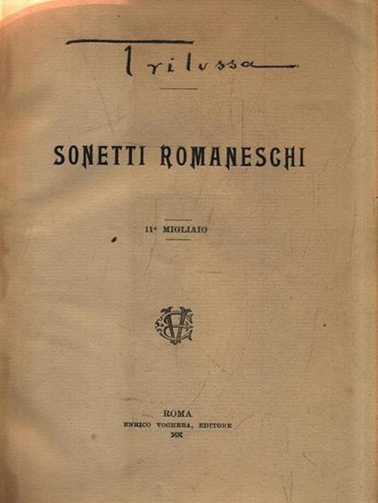   Sonetti romaneschi - Trilussa - copertina