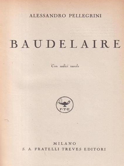  Baudelaire - Alessandro Pellegrini - copertina