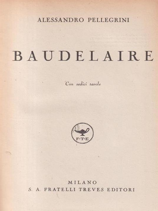   Baudelaire - Alessandro Pellegrini - copertina