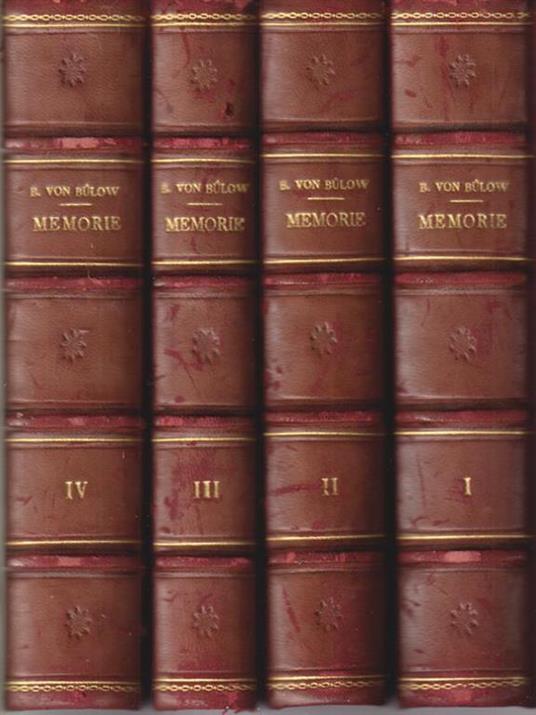 Memorie 4vv - Bernhard von Bülow - copertina