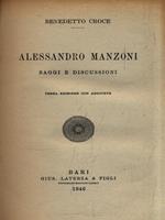   Alessandro Manzoni. Saggi e discussioni