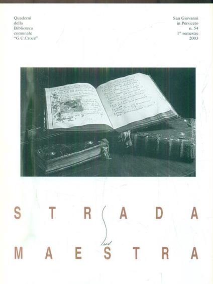Strada Maestra n.54/1 semestre 2003 - copertina