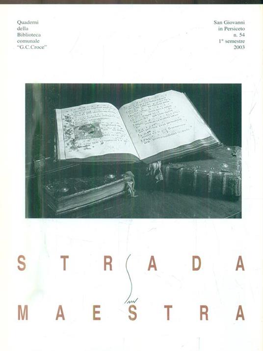 Strada Maestra n.54/1 semestre 2003 - copertina