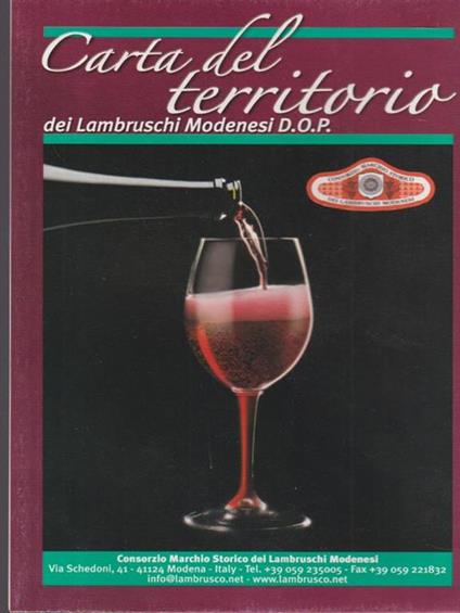   Carta del territorio dei Lambruschi Modenesi D.O.P. - copertina