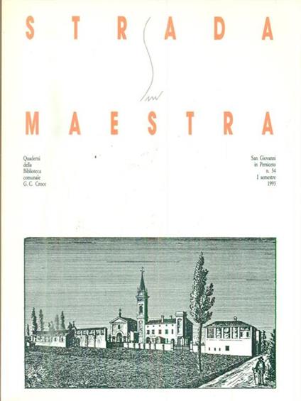  Strada Maestra 34/I semestre 1993 - copertina