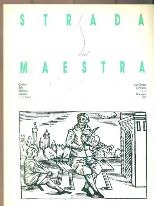   Strada Maestra 33/II semestre 1992 - copertina