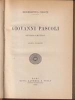   Giovanni Pascoli. Studio critico
