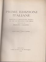   Prime edizioni italiane