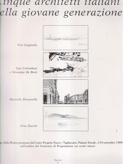   Cinque architetti italiani della giovane generazione - copertina