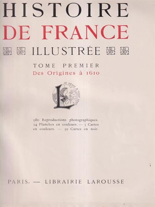   Histoire de France illustree 2 voll. - copertina