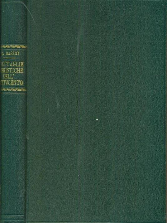   Bettaglie veristiche dell'Ottocento - Giulio Marzot - copertina