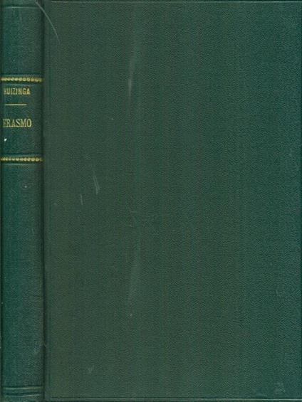 Erasmo - Johan Huizinga - copertina
