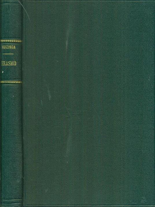Erasmo - Johan Huizinga - copertina