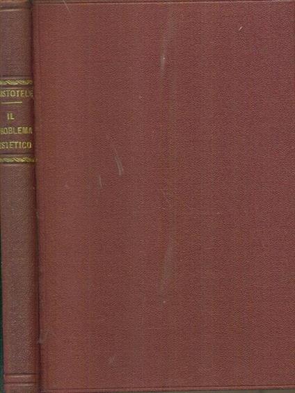 Il  problema estetico - Aristotele - copertina