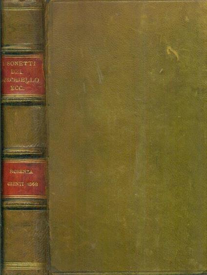 I sonetti del Burchiello - copertina